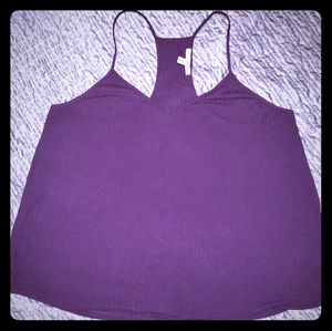 Purple racerback tank top, Express One Eleven